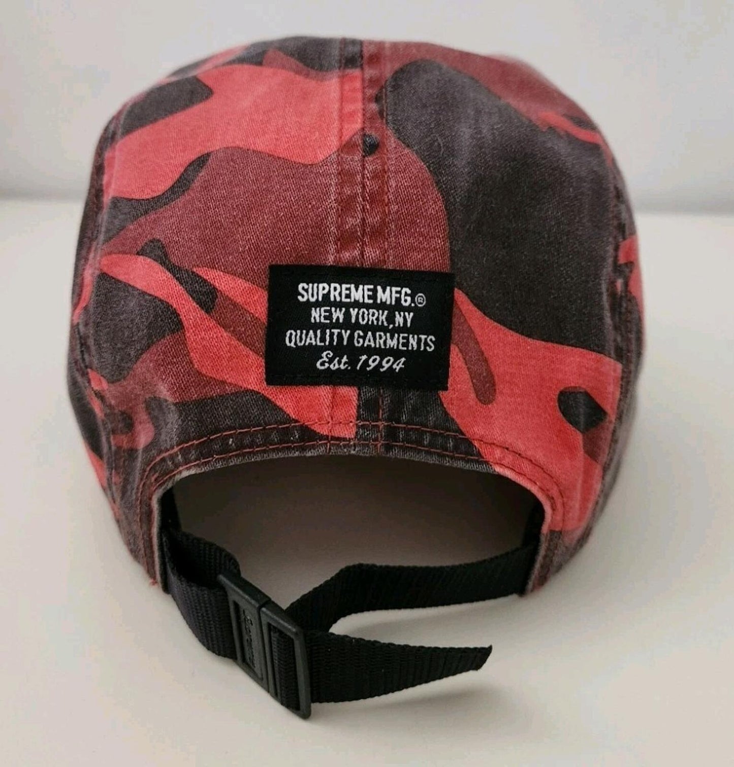 SS23 Supreme Military Camp Cap Hut Box Logo Rot Camo Camouflage