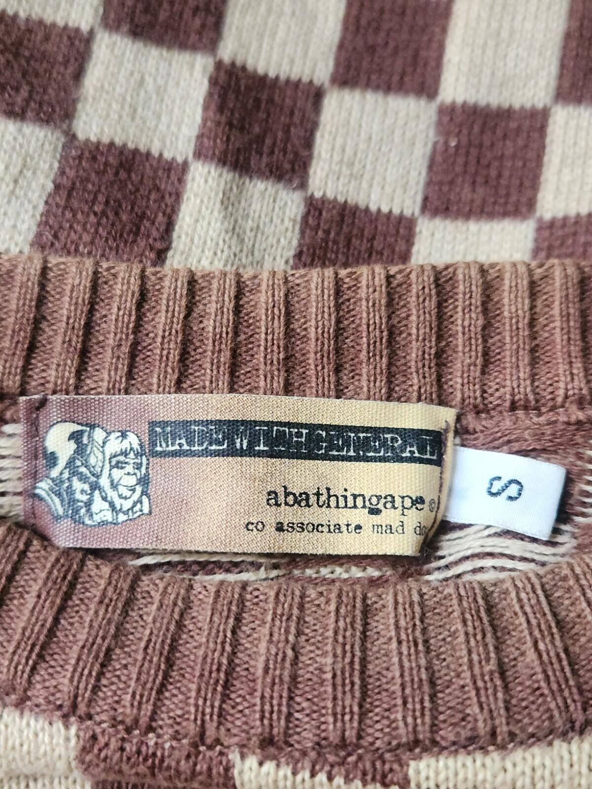 A BATHING APE Sweater Vintage Cotton Cashmere Japan S Small Bape Jumper