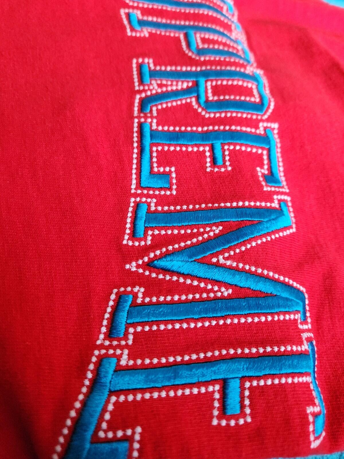 FW17 Supreme Dotted Arc Top Red T-Shirt Größe Medium M kurzärmeliges T-Shirt
