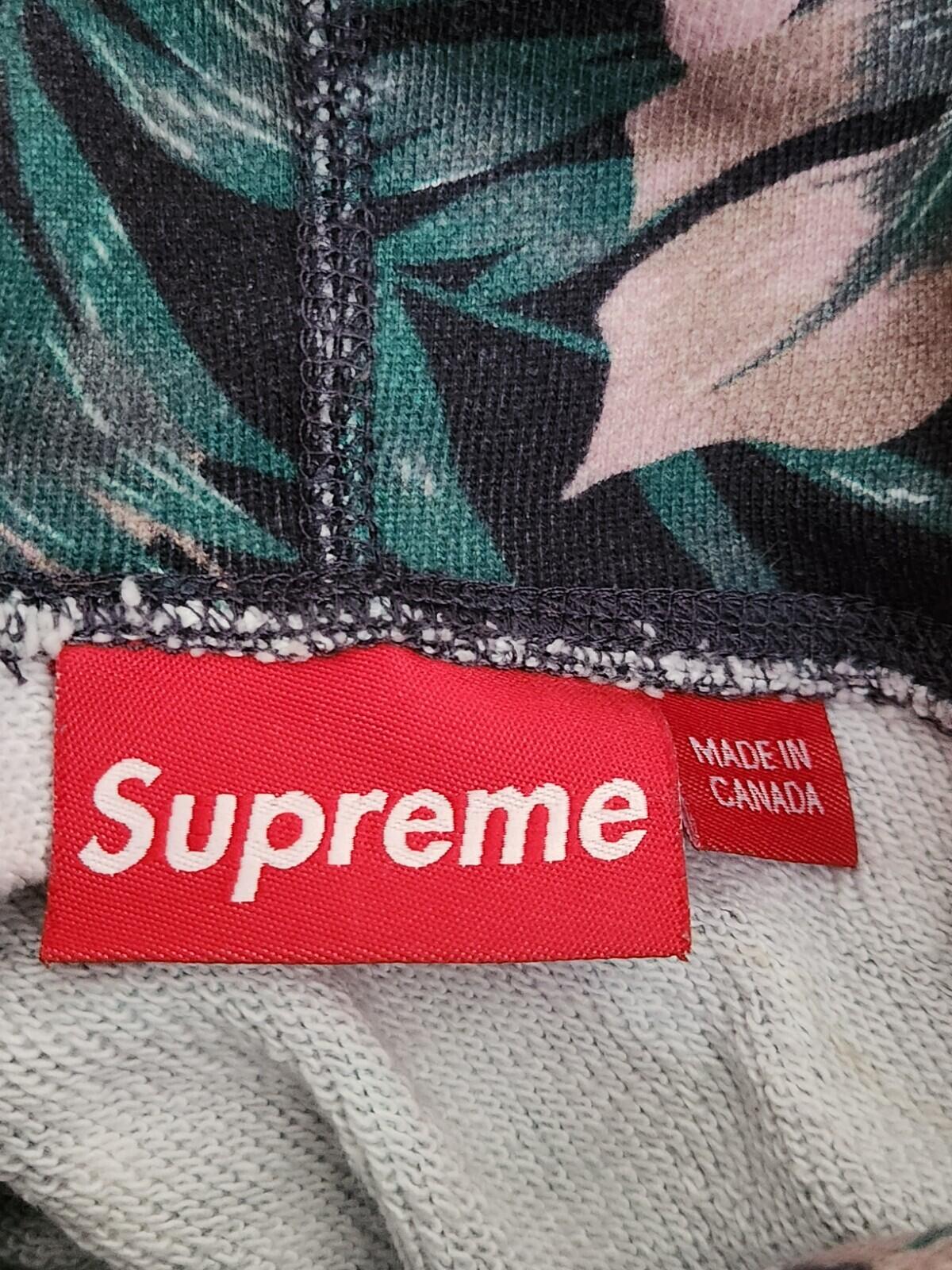 SS12 Supreme Floral Pullover hooded sweatshirt M Medium hoodie vintage Flowers