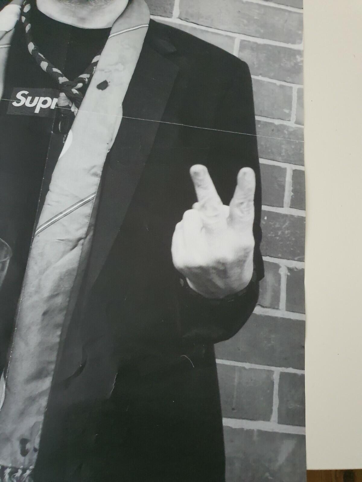 FW13 Supreme x Shane MacGowan poster Musician Vintage Rare 2013 Accessory