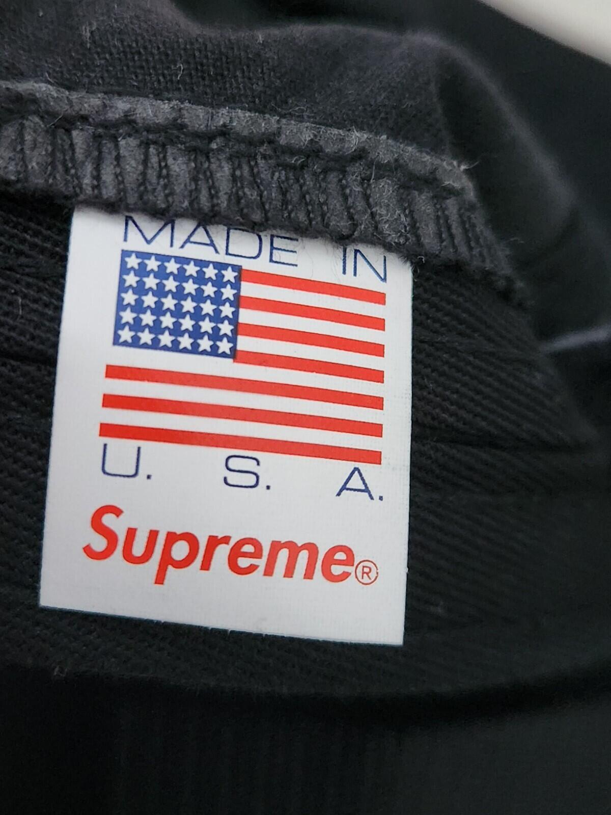 FW18 Supreme Military Camp Cap Hat Black  Box logo