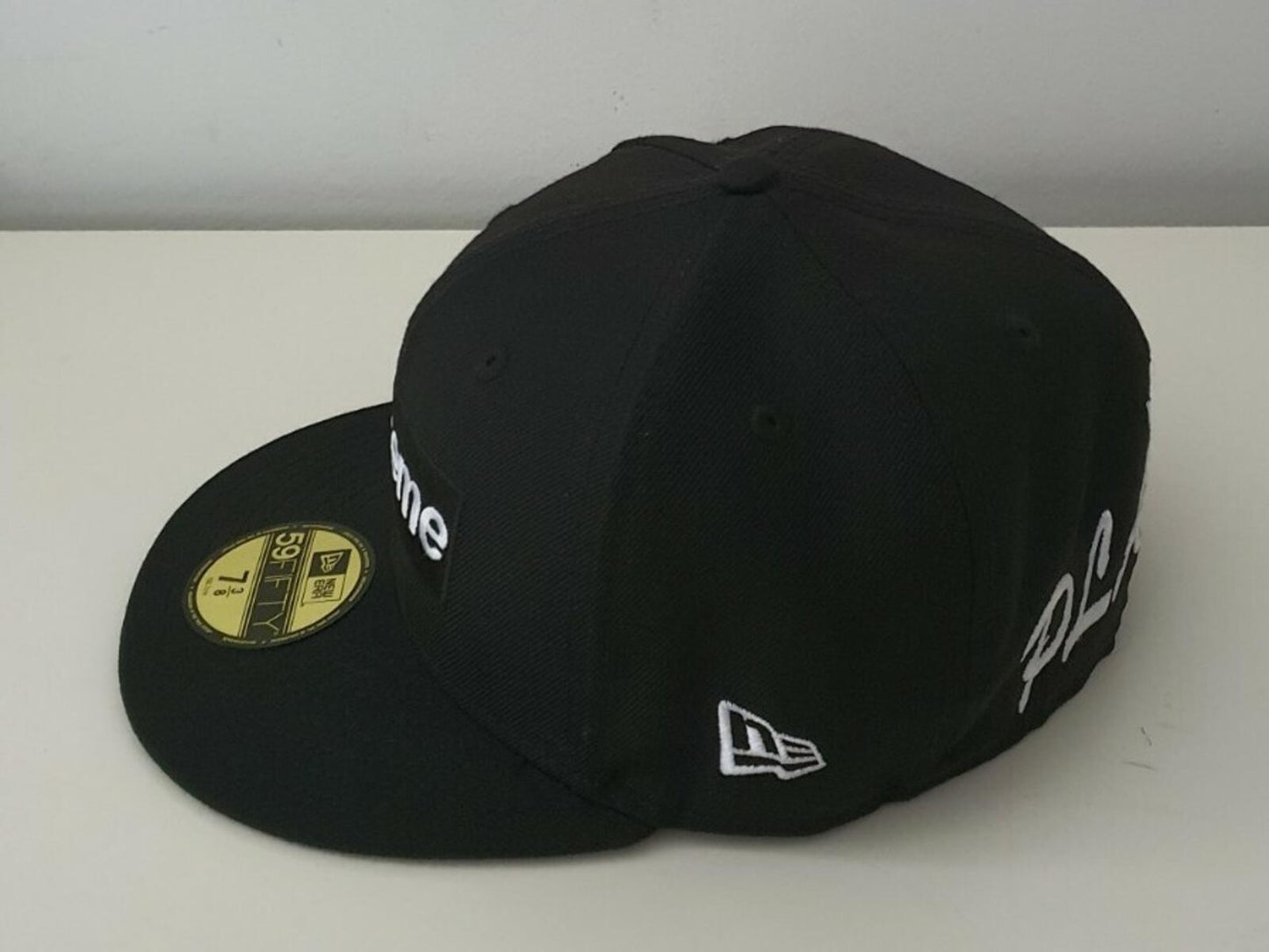 SS17 Supreme New Era Playboy Box Logo Cap Black Size 7 3/8