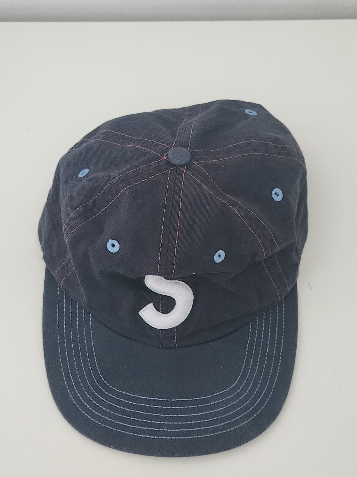 SS16 Supreme 2-Tone Washed S Logo 6-panel DYED IN NAVY