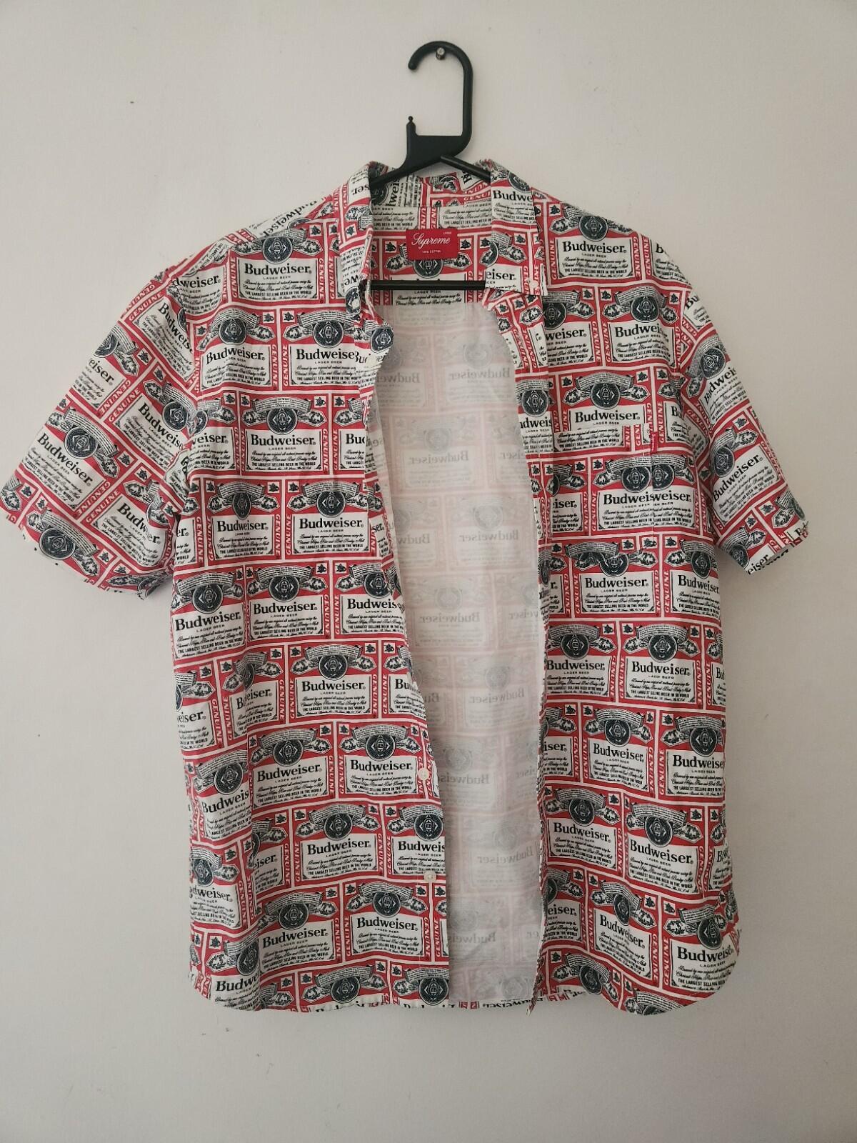 SS09 Supreme x Budweiser Shirt L Large vintage 2009 very rare beer design