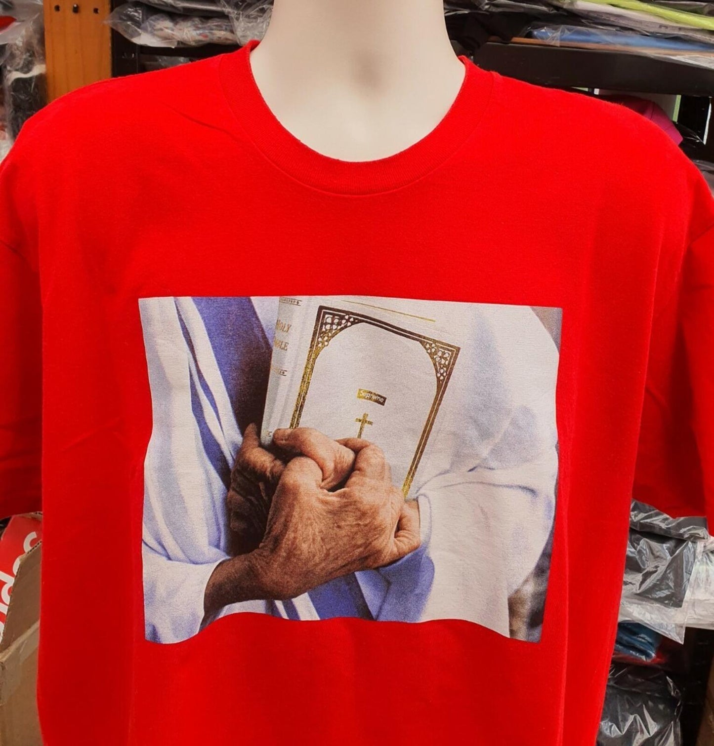FW19 Supreme Bible red Tee size XL T-shirt