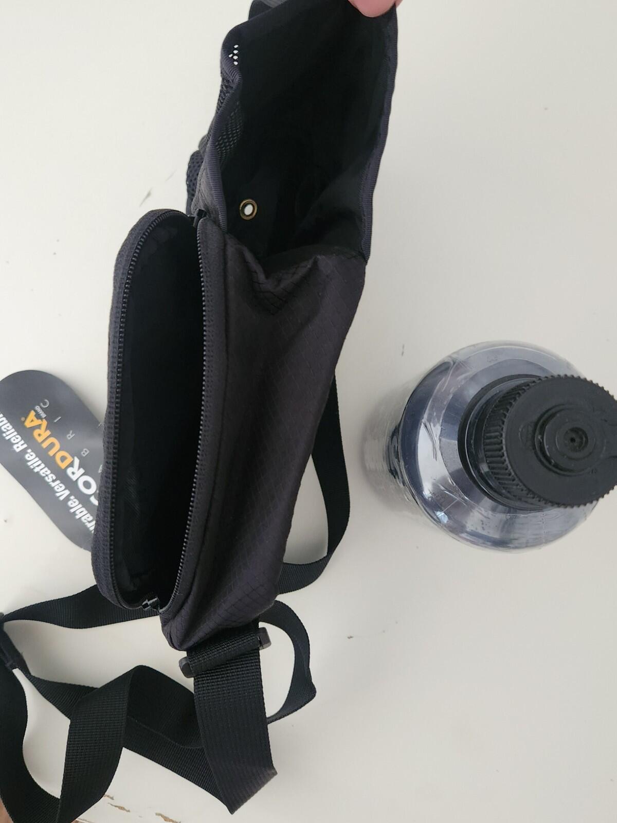 SS22 Supreme side bag black Shoulder Water resistant Water bottle Nalgene 500 ml