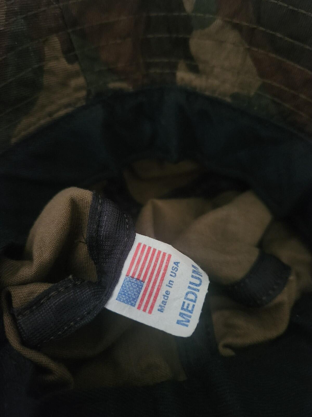 2001 Supreme Camo Fischerhut Crusher Grün M Medium Vintage Selten Camouflage