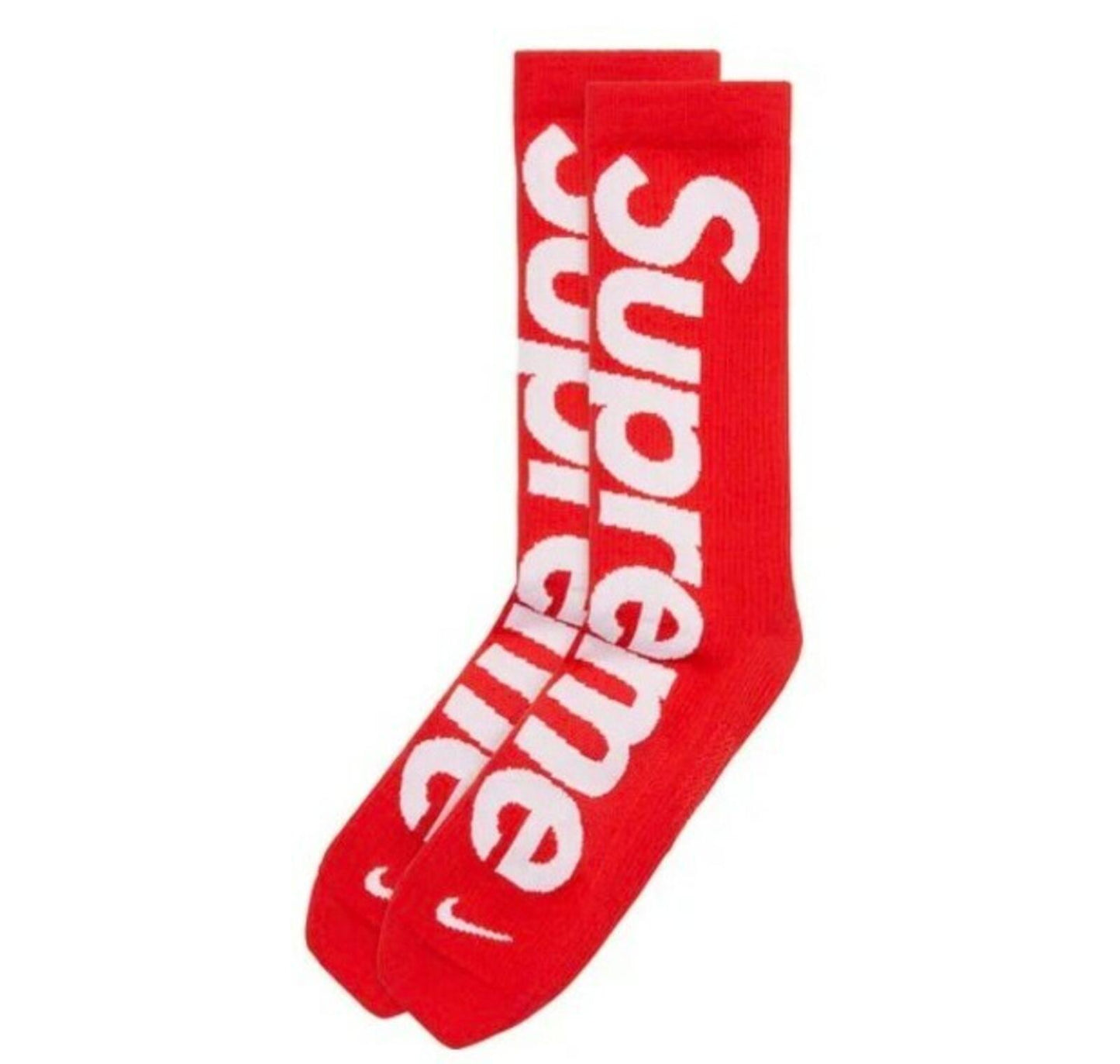 SS21 Supreme Nike Lightweight Crew Socks Size 4 EUR 44-45.5 UK 9-10.5 red 1 pack