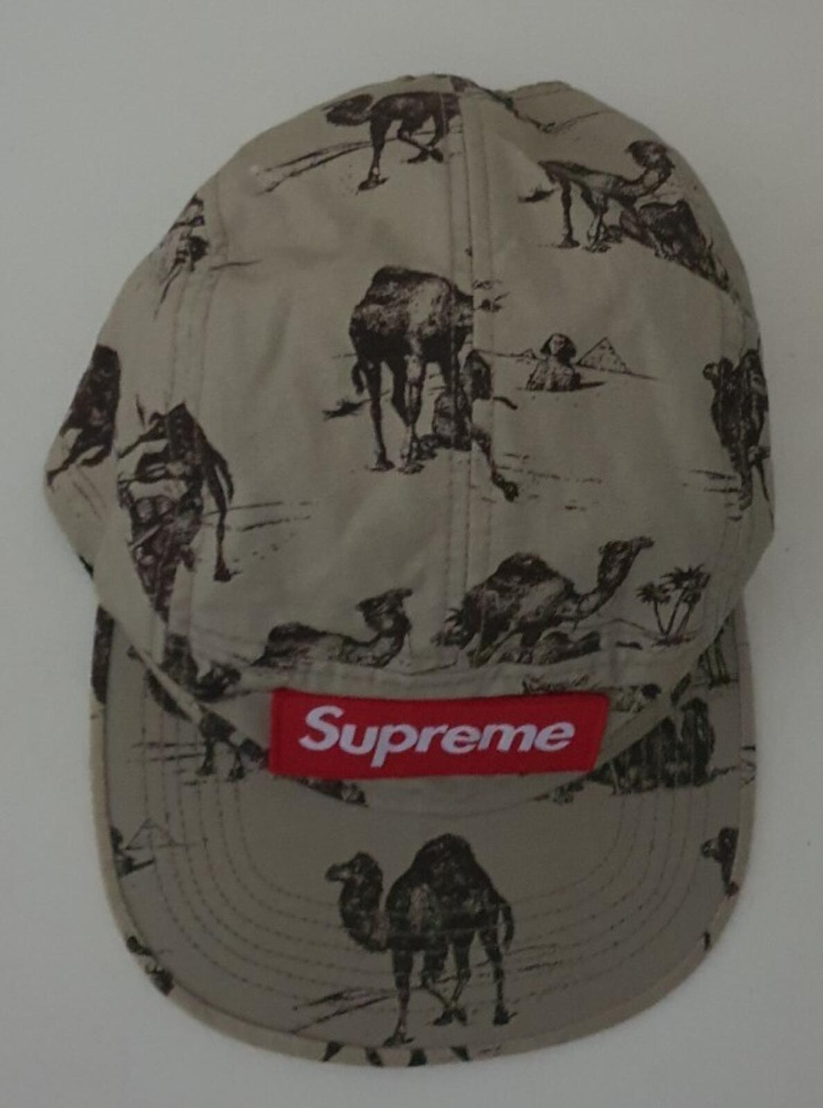 SS12 Supreme Camels Camp Cap Hut Vintage Tan Sand Sehr Selten 2012