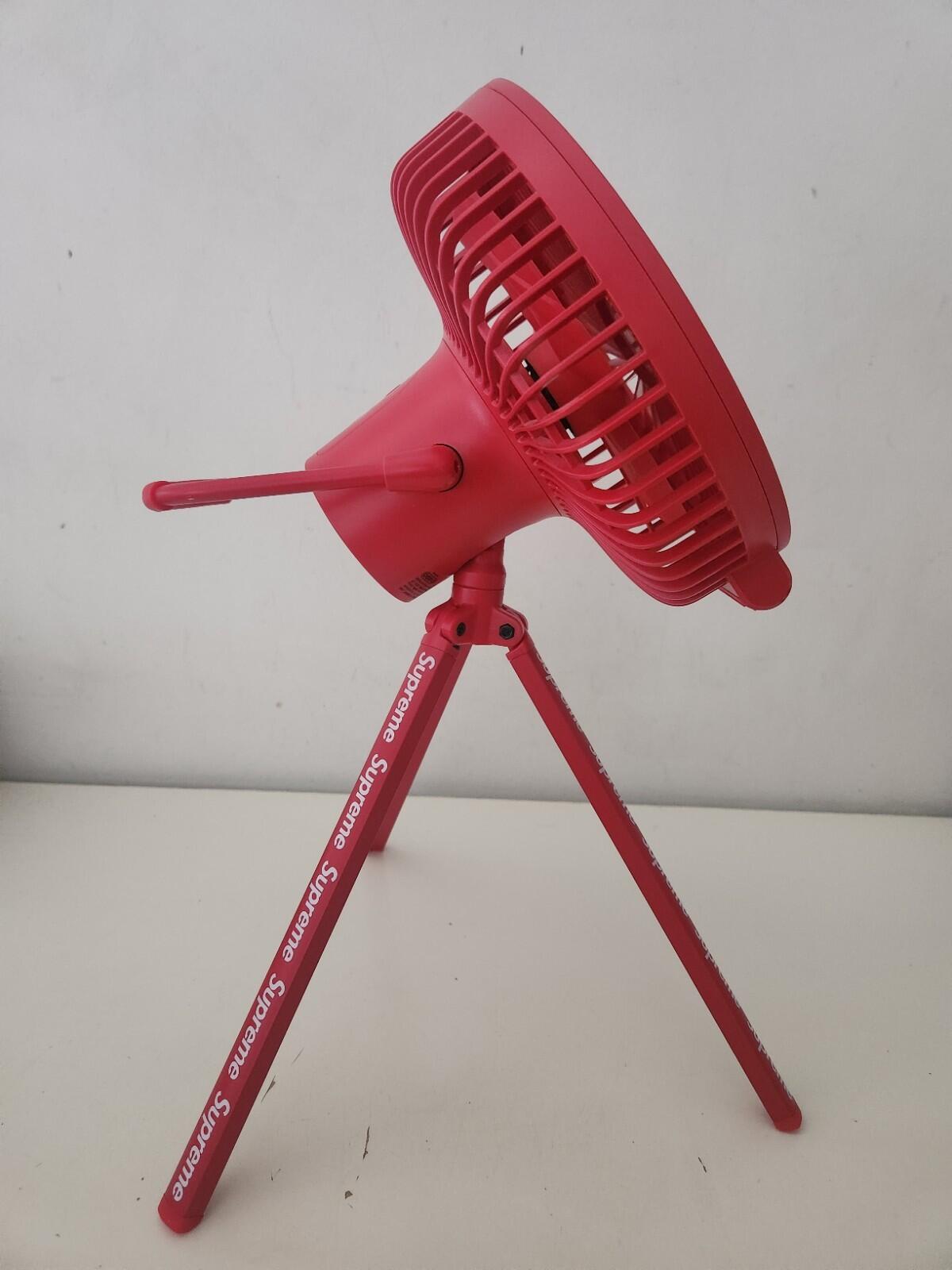 FW23 Supreme Cargo Container Electric Fan Wireless Portable Red Accessory Multi