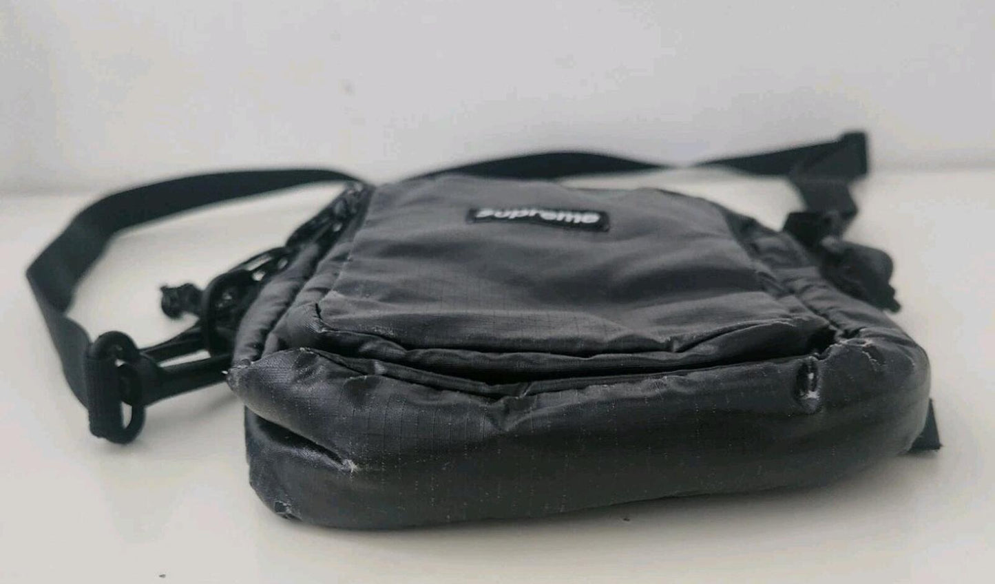 FW17 Supreme shoulder bag black Box Logo Cordura Fabric
