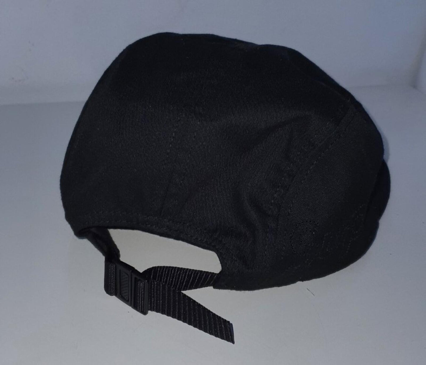 SS16 Supreme Perforated Logo Camp Cap Black