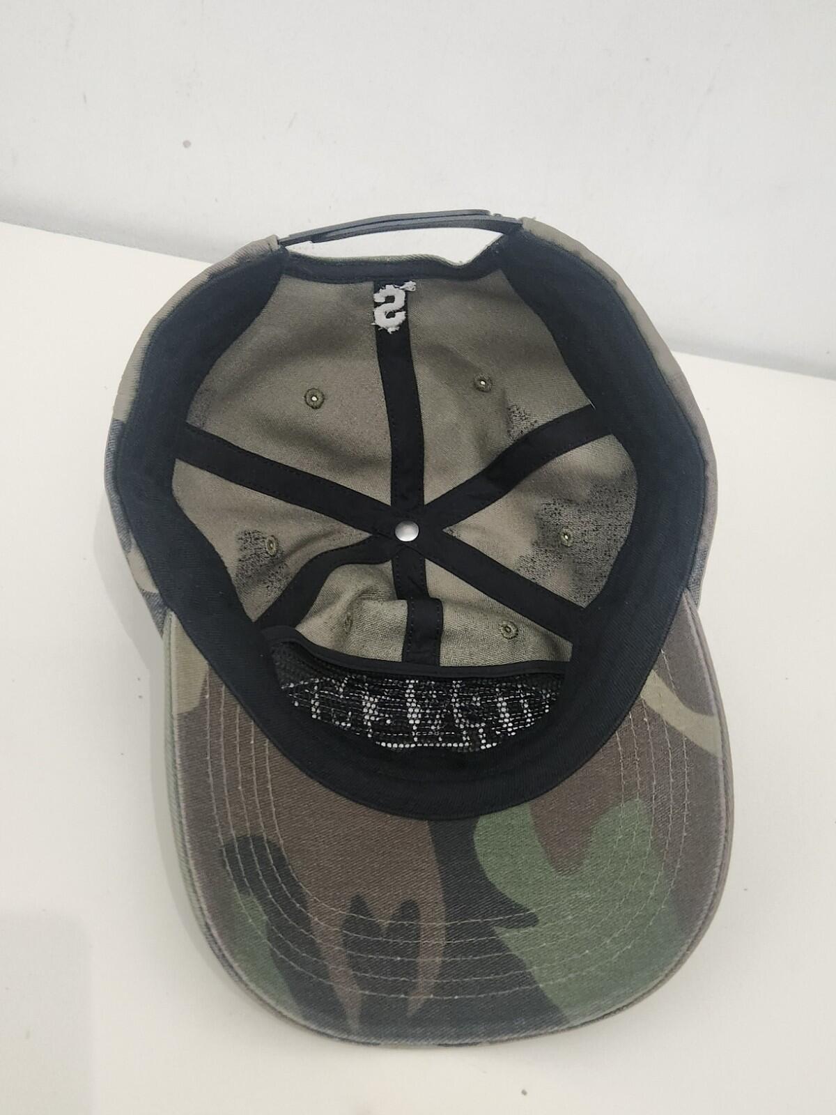FW24 Supreme Felt Arc 6 panel Woodland Camo Cap Green Hat Camouflage