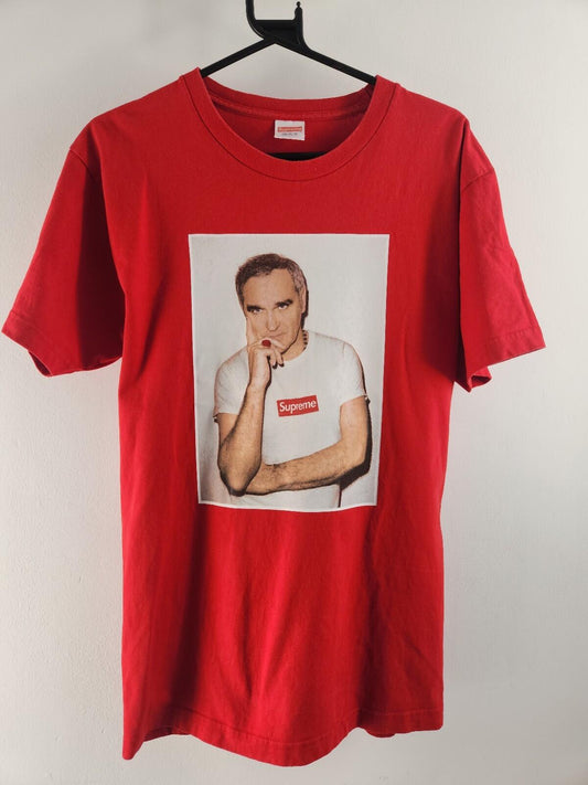SS16 Supreme x Morrissey Tee size L large red photo T-shirt Made In USA