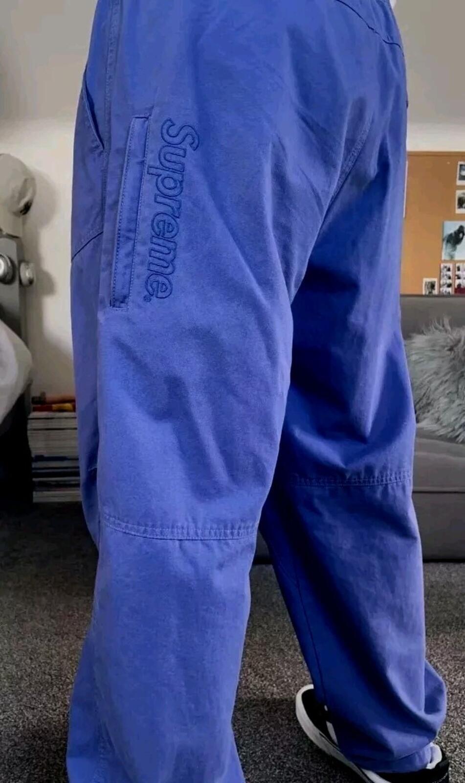 FW22 Supreme Cinch Cotton Pant Violett Größe 32 M