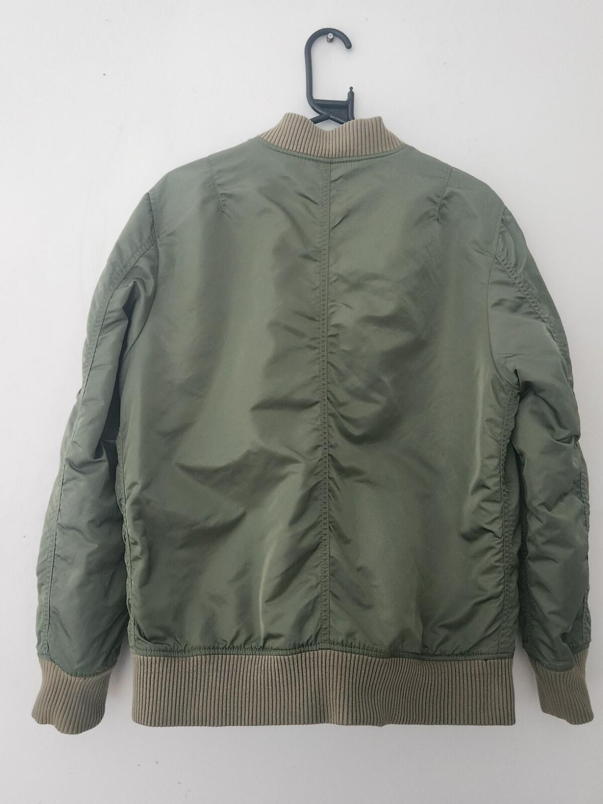 SS16 Supreme Reversible Checkered MA-1 jacket green bomber size M medium satin