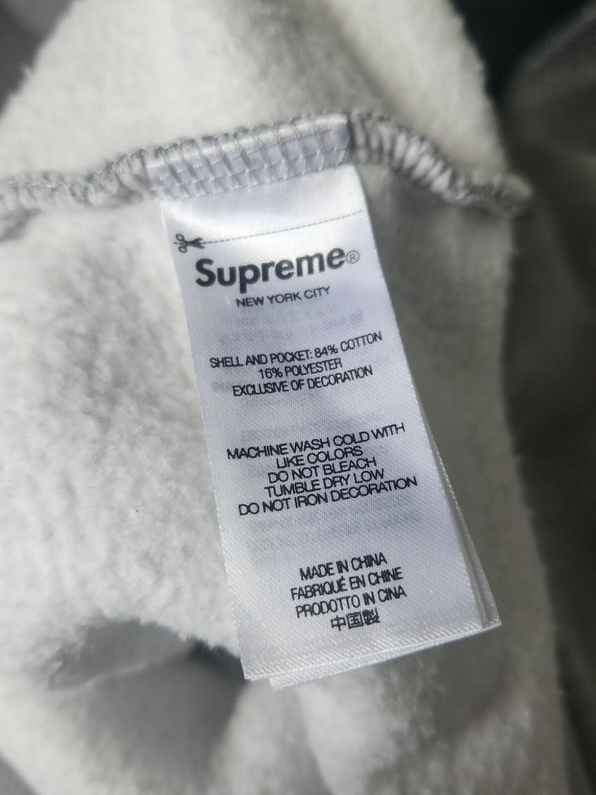 FW23 Supreme Cargo Pocket Zip Up Sweatshirt Heather Grey Size M