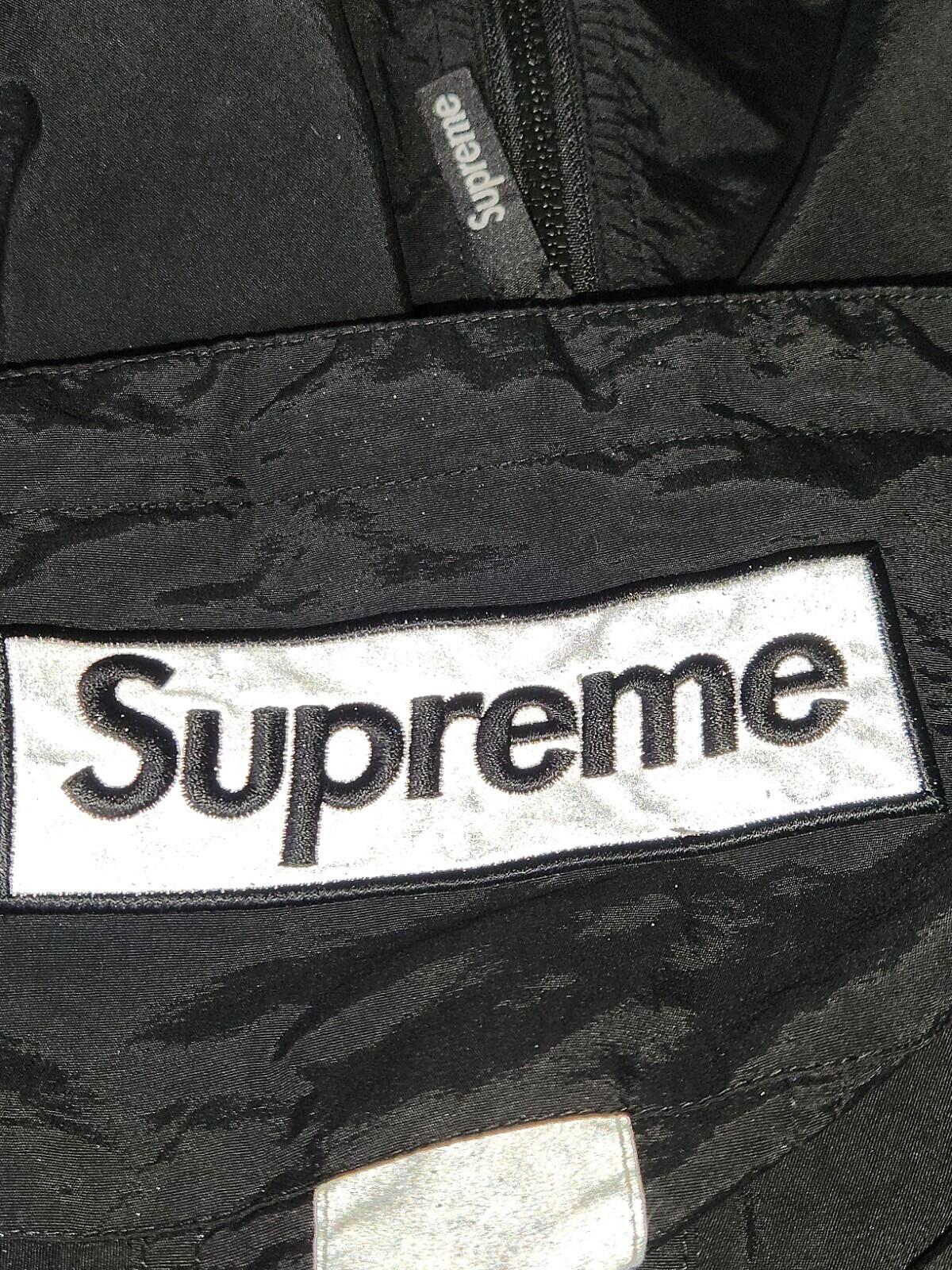 FW18 Supreme 2-Tone Zip Up Jacket Black Size M Water Resistant