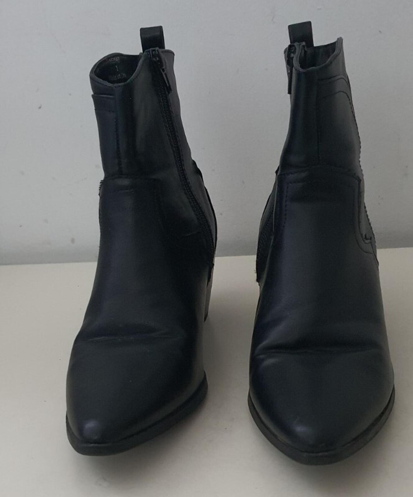 NEW LOOK black Western women's ankle boots size UK 4 EUR 37