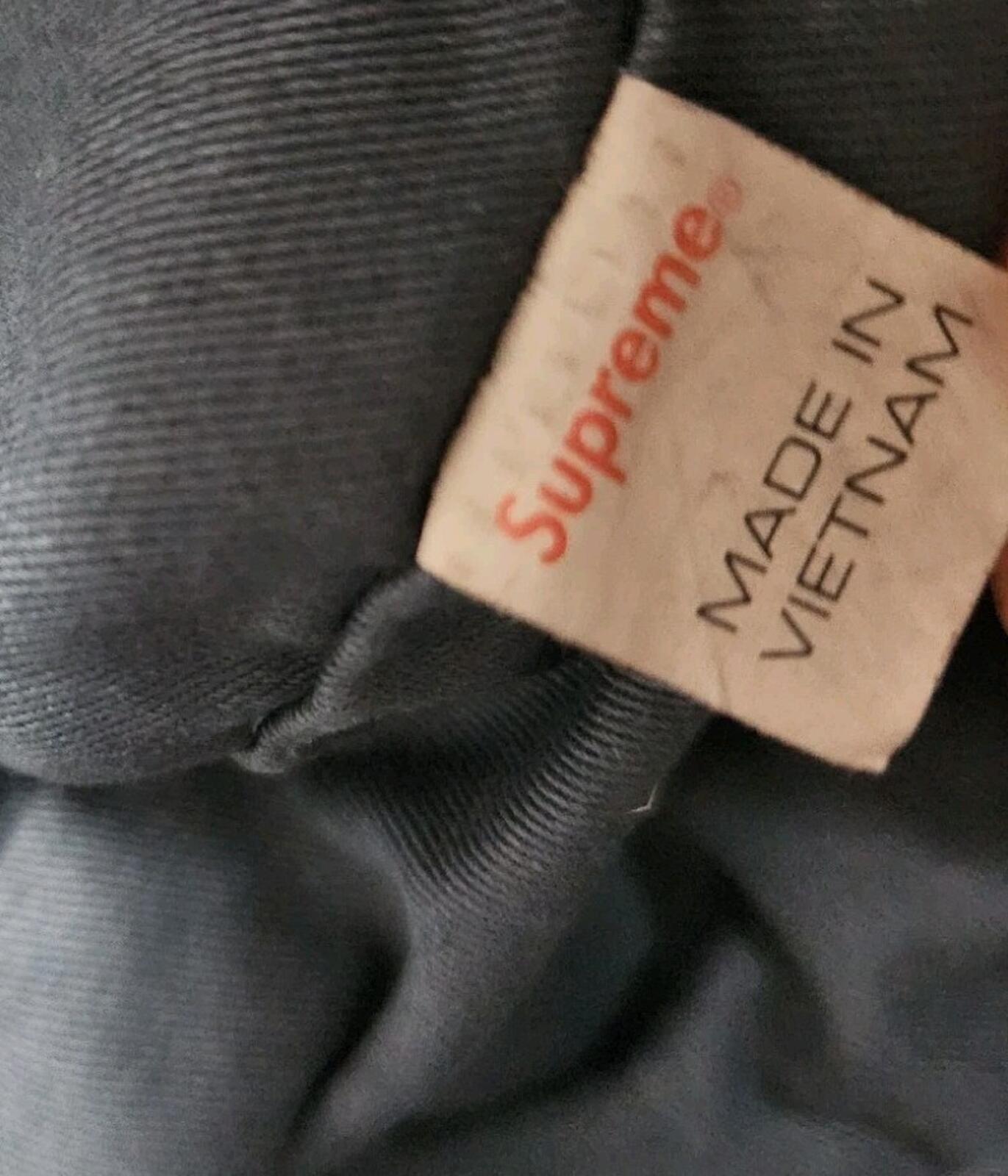 FW20 Supreme Canvas Tragetasche Rotes Box-Logo, BLAU GEFÄRBT