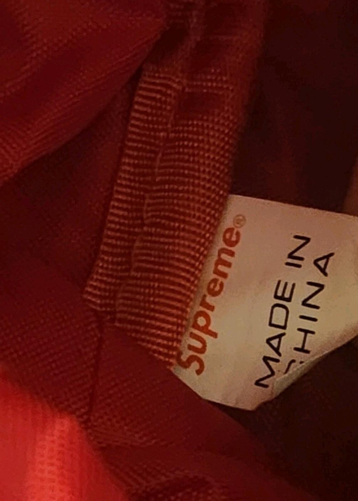 SS16 Supreme red backpack box logo Bag Rare Cordura Fabric