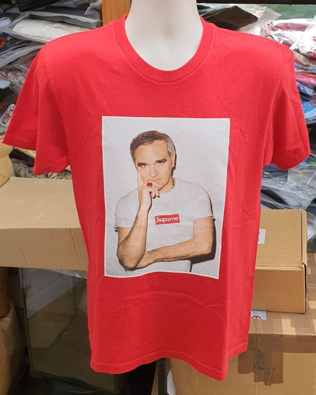 SS16 Supreme x Morrissey Photo Tee red T-shirt size M medium