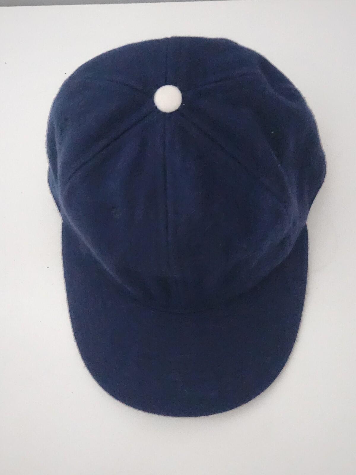 FW10 Supreme x Ebbets Field Back Hit Fitted Hat Size 7 1/4 Navy cap 2010 Vintage