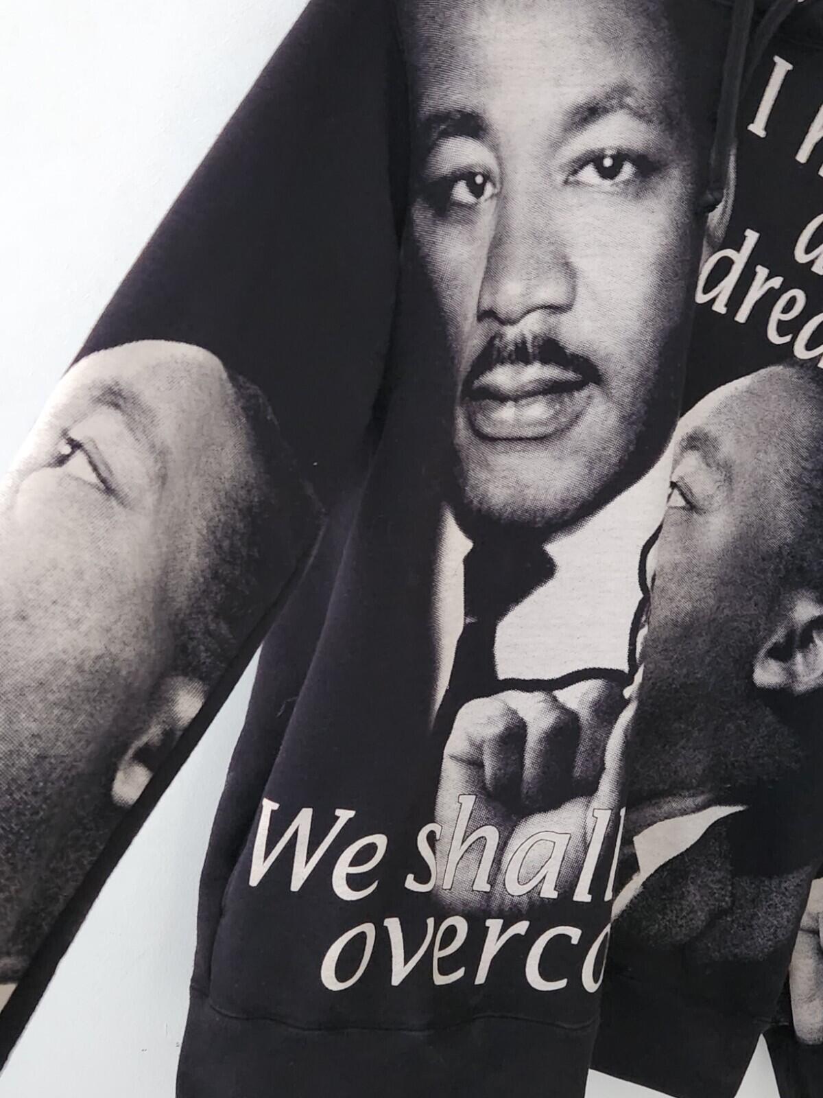 SS18 Supreme MLK black hooded sweatshirt size L Large hoodie Martin Luther King