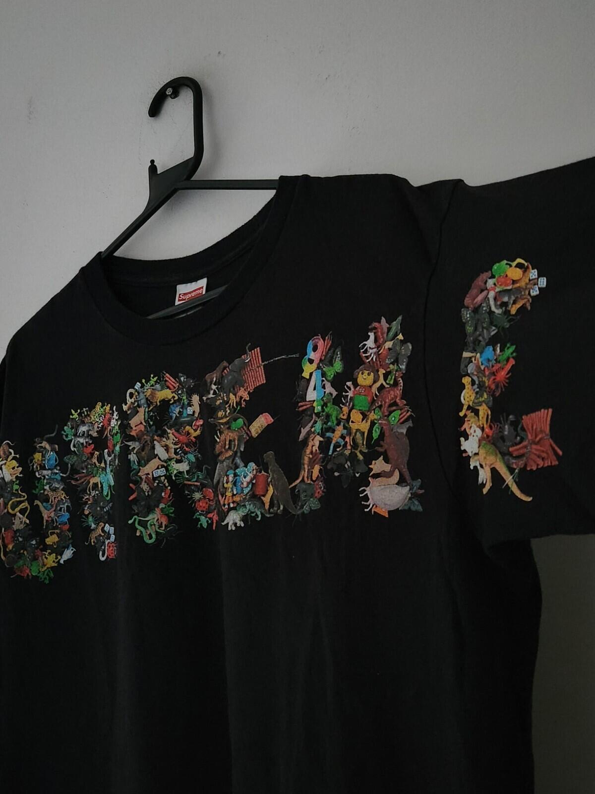 SS21 Supreme Toy Pile Tee size L Large Black T-shirt big logo