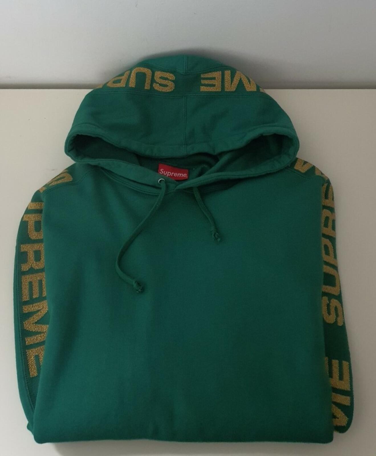 SS20 Supreme Metallic Rib Hooded Sweatshirt Size XL