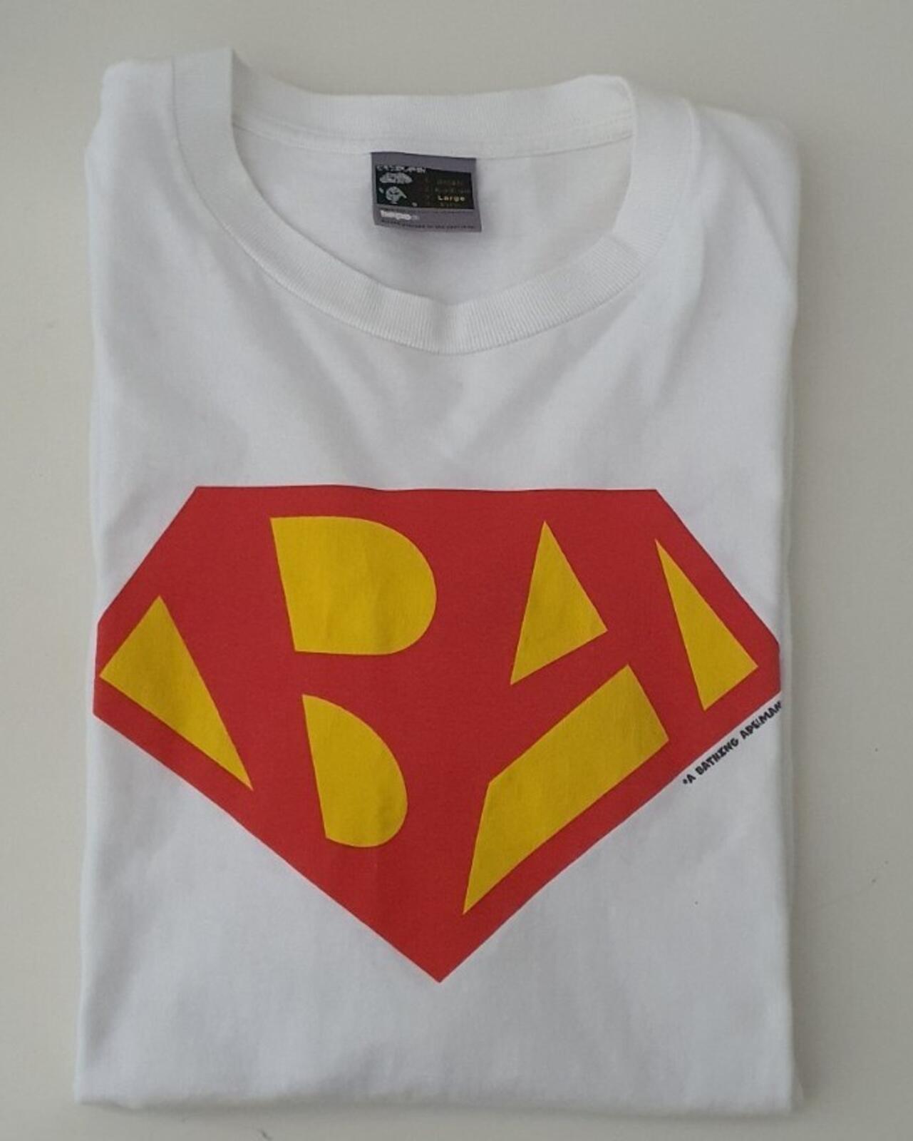 A BATHING APE MAN Longsleeve Tee L/S Tee White Size L BAPE