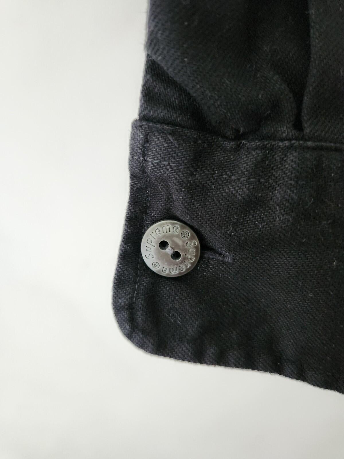 SS17 Supreme Hooded Denim Shirt Black Size XL