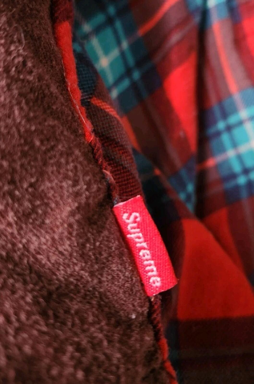 SS18 Supreme Camisa de Franela con Cremallera MLK Talla S Pequeña con Cremallera Martin Luther King Dream