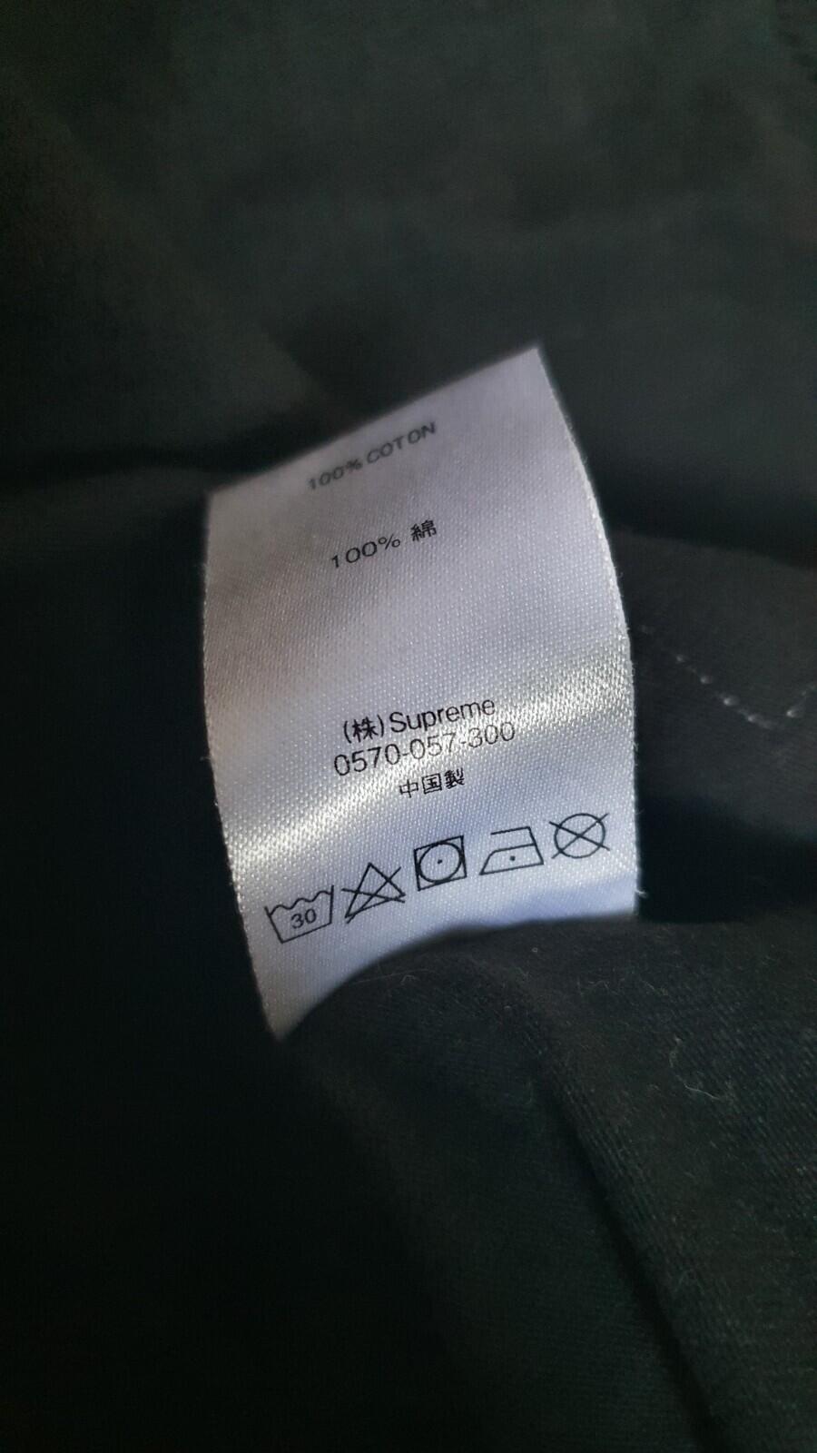 FW20 Supreme Trademark L/S Top Tee Black Size XL