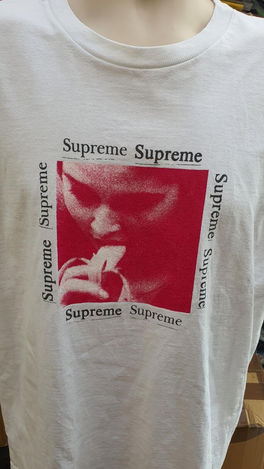 FW15 Supreme Banana Tee Blanca Talla L