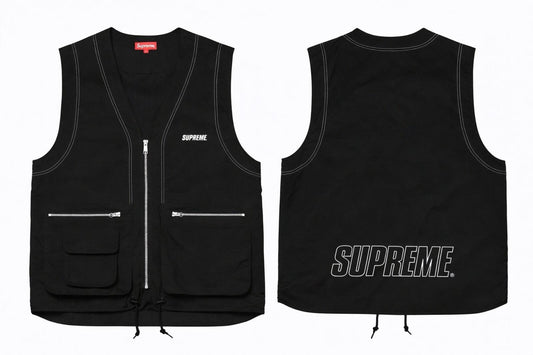SS19 Chaleco de carga de nailon Supreme Talla M Negro