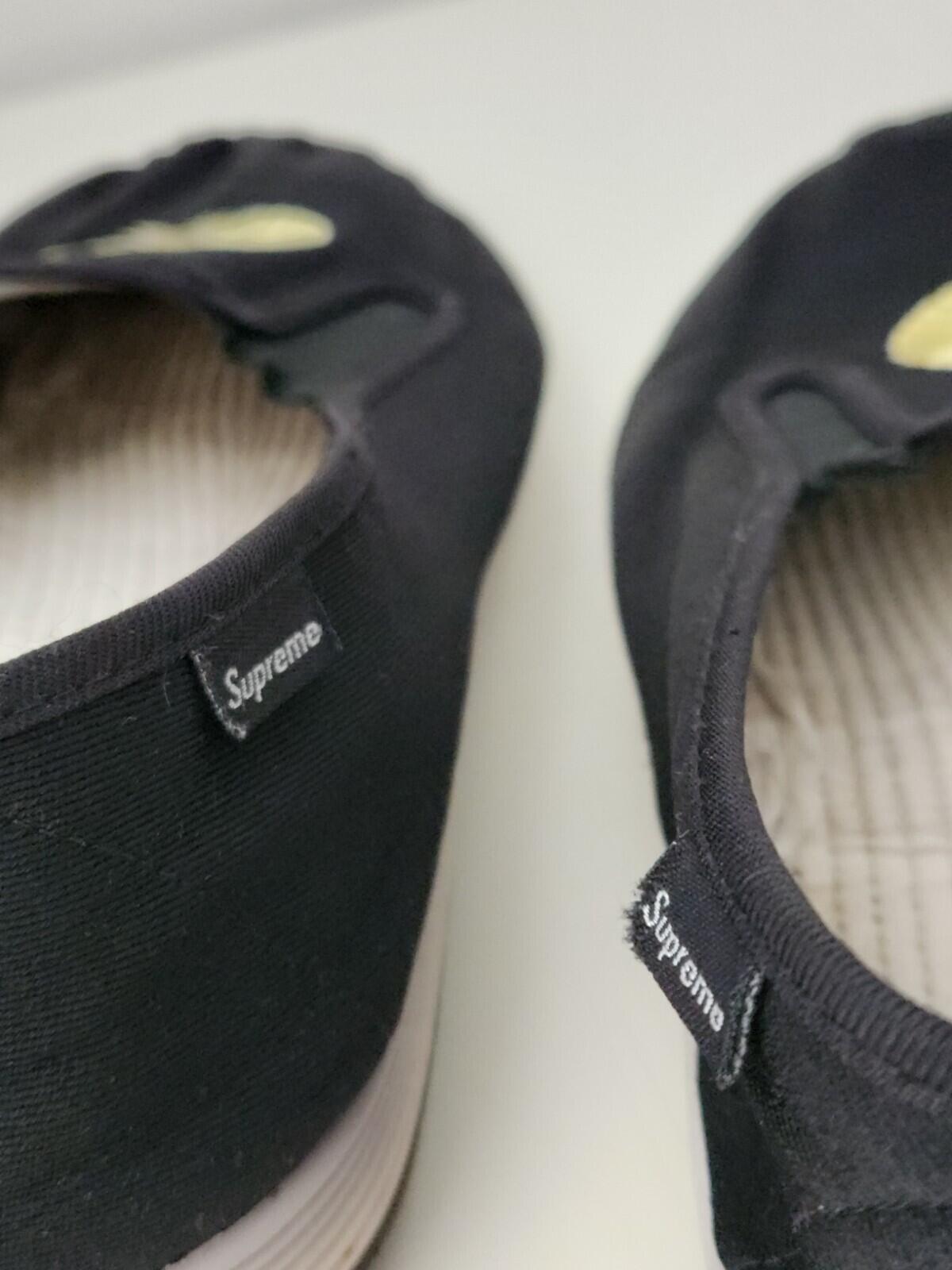 SS16 Supreme Sasquatchfabrix black slip on shoes size UK 9 US 10