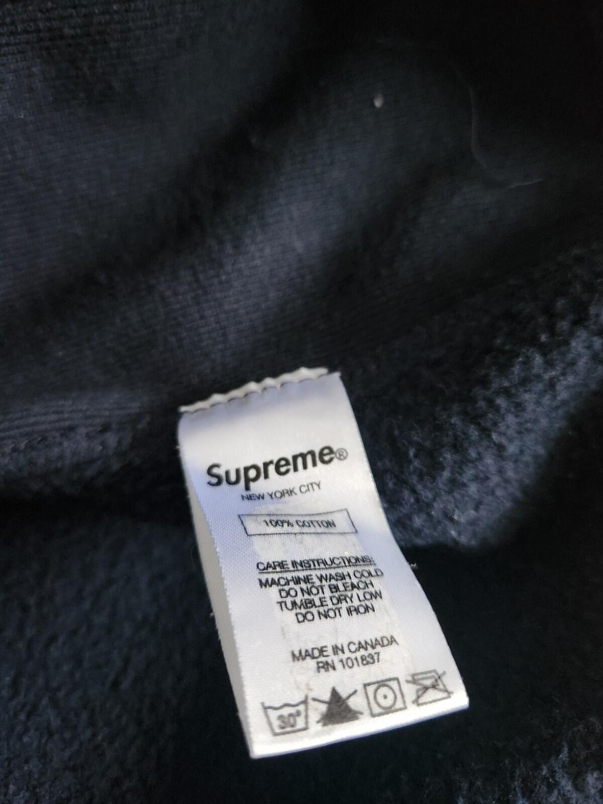 SS17 Supreme Digi Hooded Sweatshirt Navy Größe M