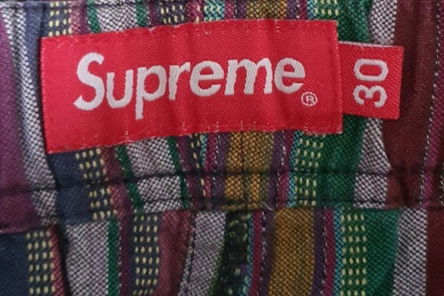 SS14 Supreme Madras Belted Short Talla S 30