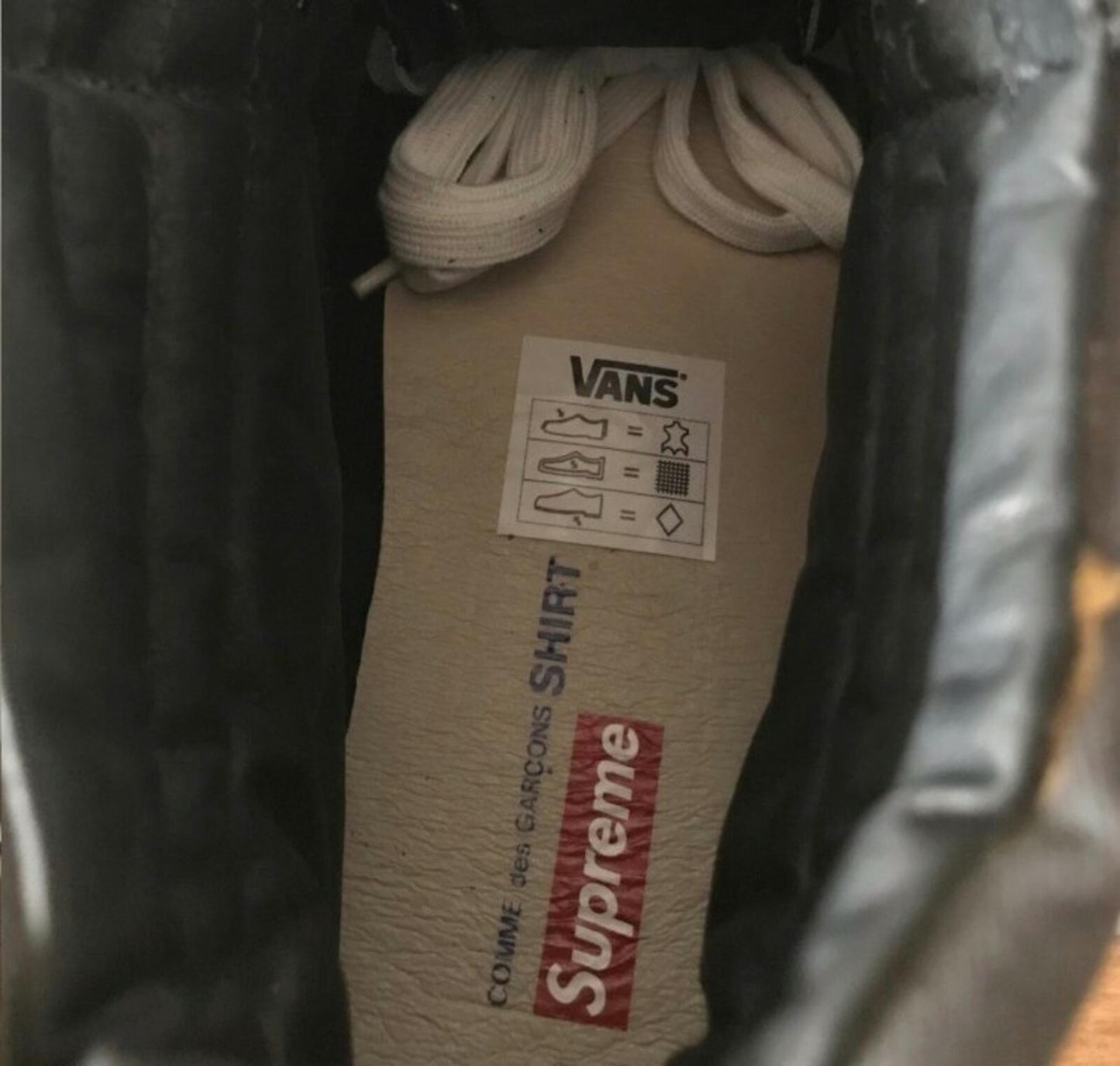 SS14 Supreme x Vans Comme Des Garçon CDG Sk8-Hi Reissue US 10 UK 9 EU 43 Vintage