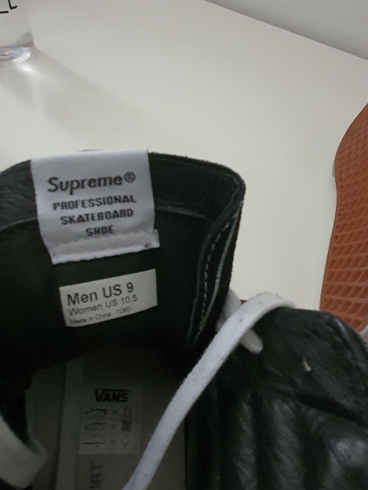 SS14 Supreme x Vans Comme Des Garçon CDG Sk8-Hi Reissue US 9 UK 8 EU 42 Vintage