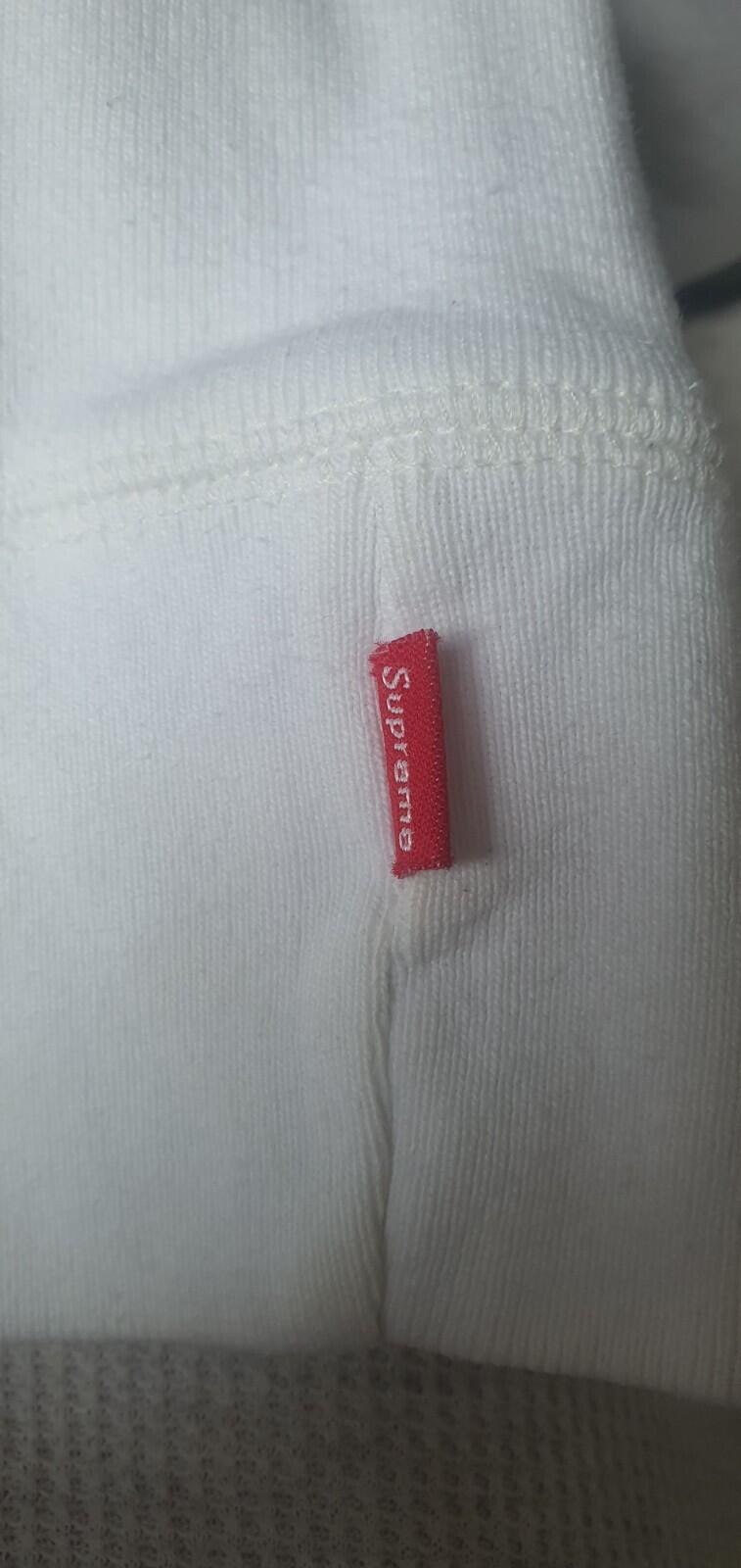 FW15 Supreme S Logo Hooded Sweatshirt size M medium White hoodie