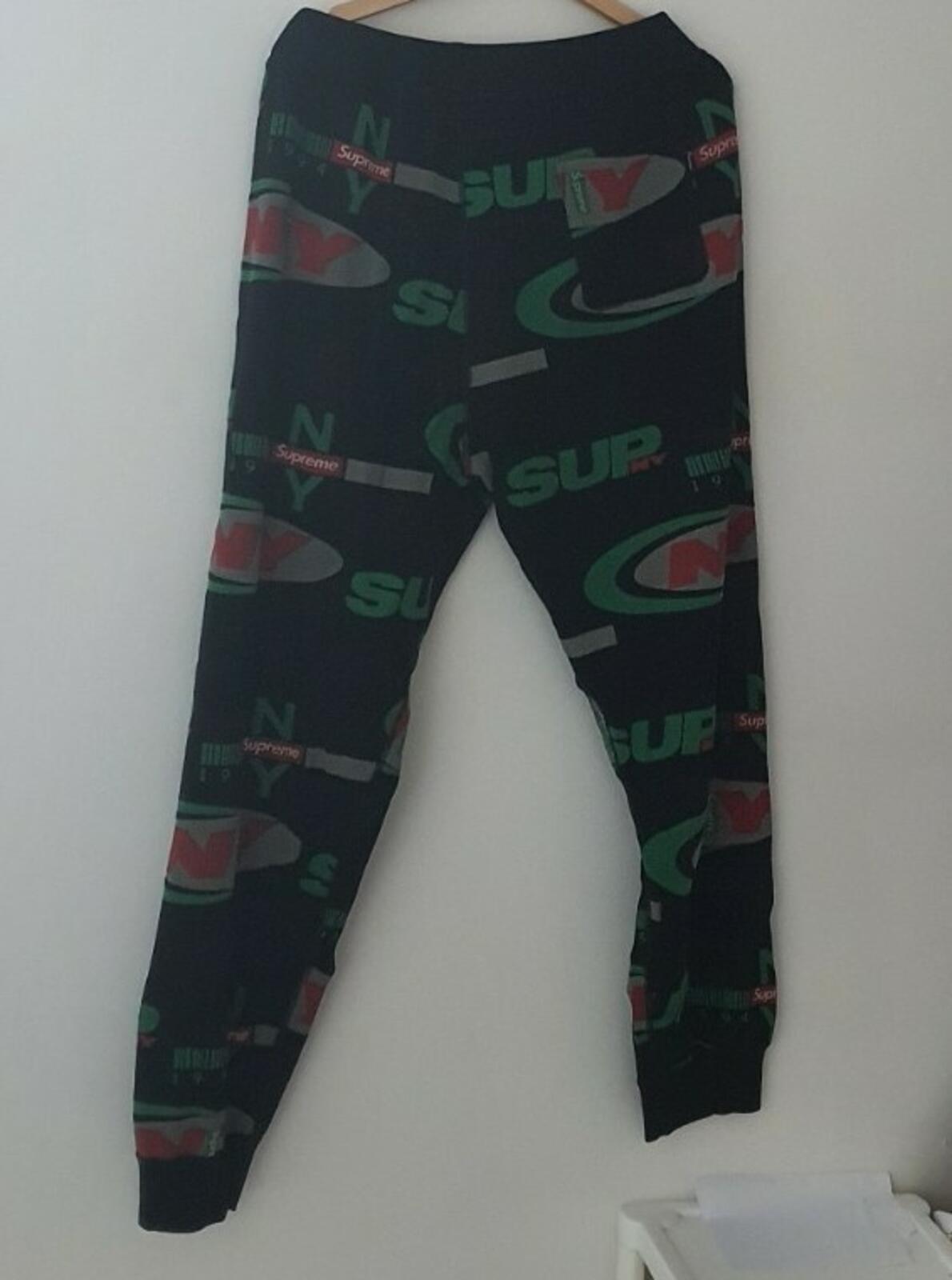 FW18 Supreme NY Waffle Thermal black pant size XL pants trousers New with tag