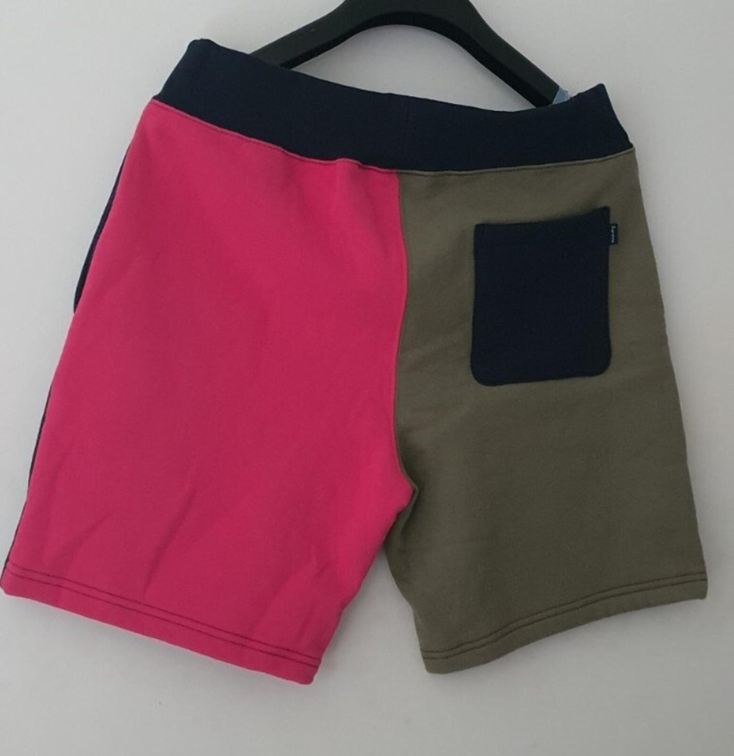 SS19 Supreme S Logo Colorblocked sweatshort navy M medium shorts sweat short