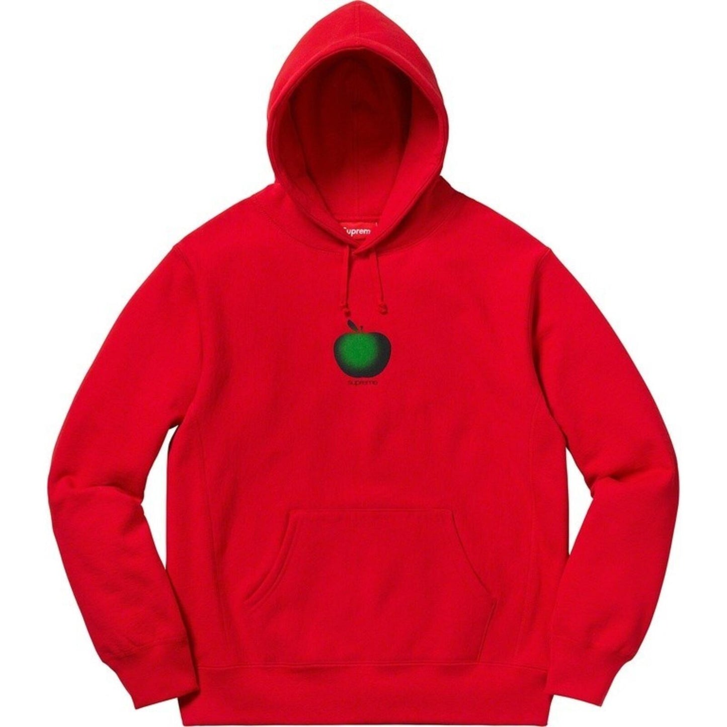 SS19 Supreme Apple Hooded Sweatshirt Red Size M
