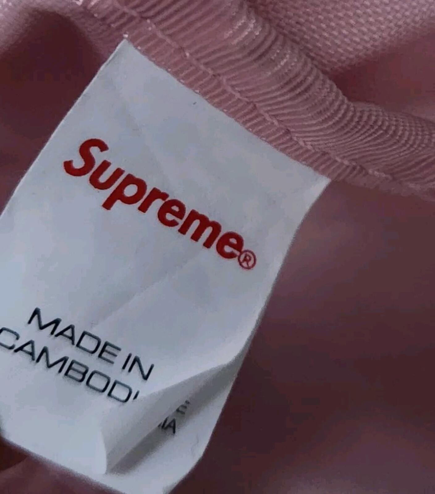SS22 Supreme duffle bag Pink Duffel Handbag Water Resistant Cordura Nylon
