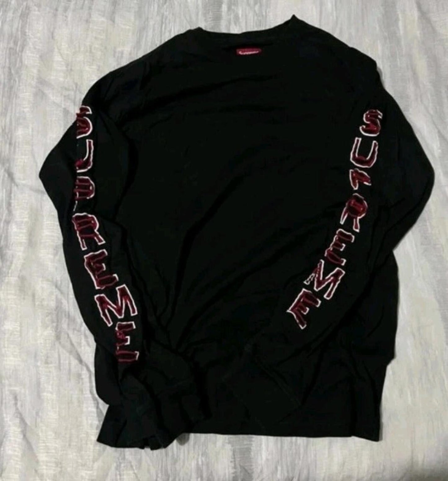 FW22 Supreme Cut Out L/S Top Größe S Schwarz Langarmshirt T-Shirt