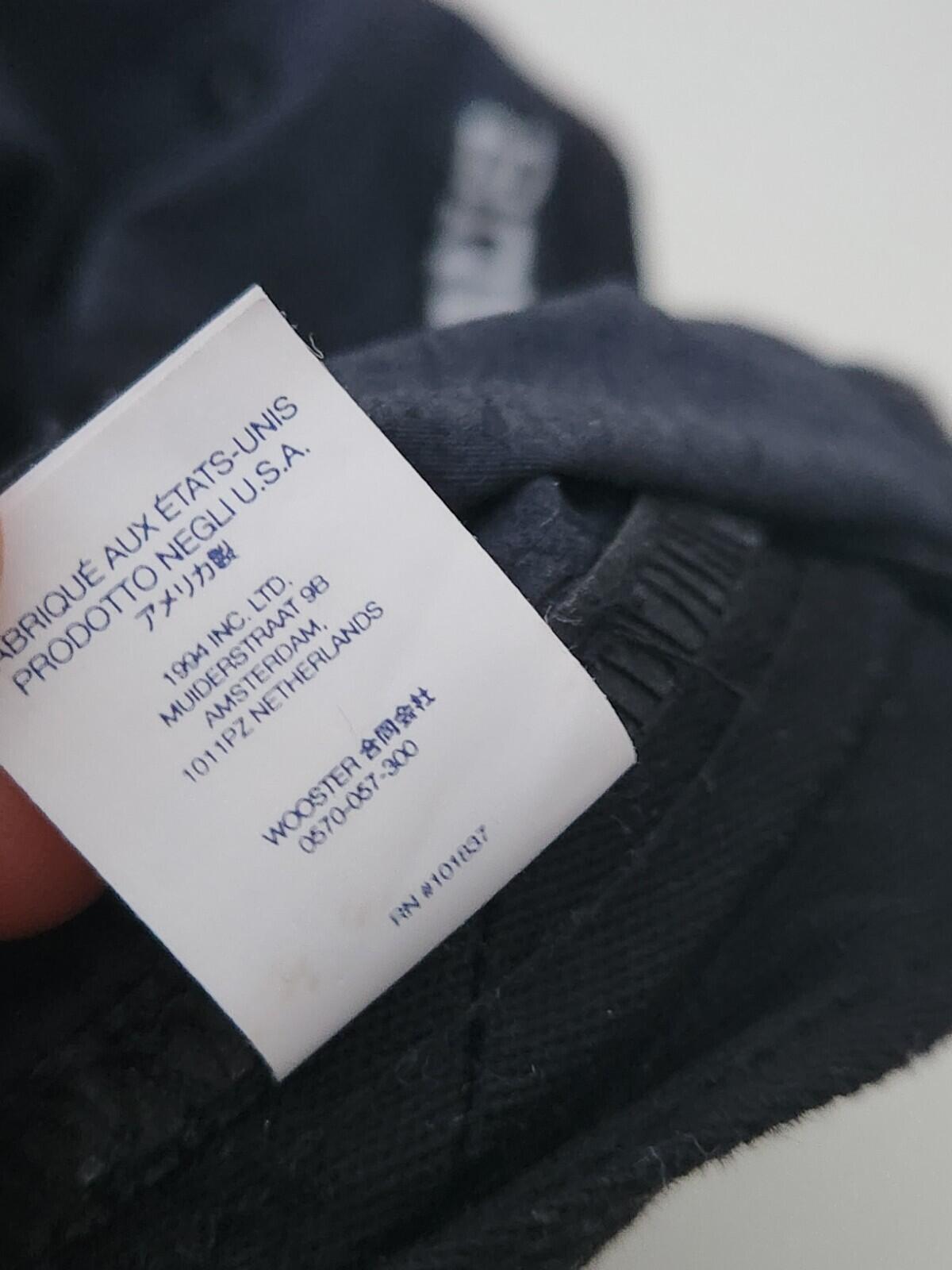 SS23 Supreme Cordura Ripstop S Logo 6-panel Cap Black