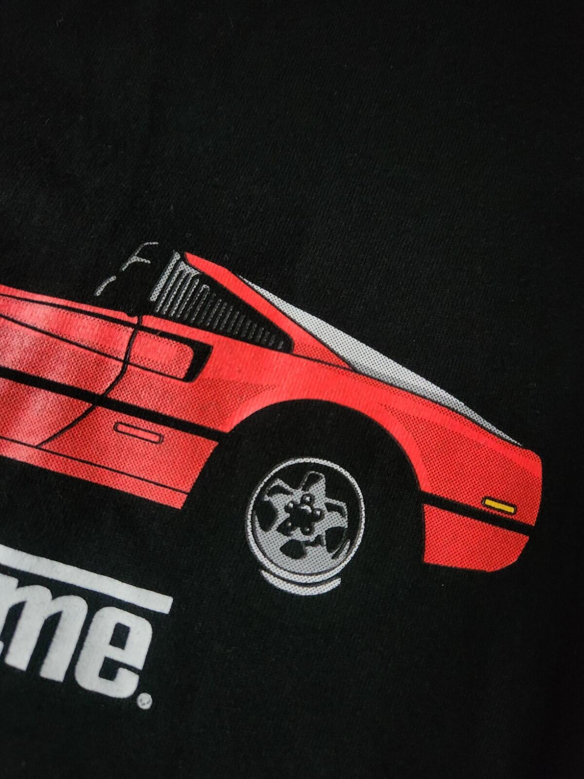 SS13 Supreme GT Tee size M medium black T-shirt 2013 Vintage red Ferrari Car